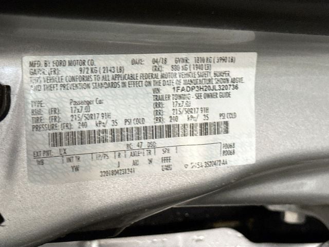 2018 Ford Focus SEL