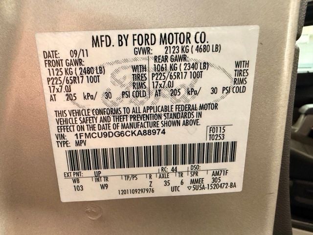 2012 Ford Escape XLT
