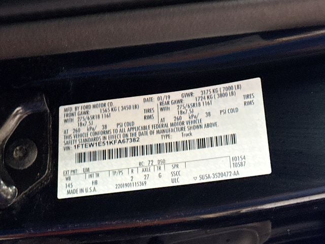 2019 Ford F-150 Lariat