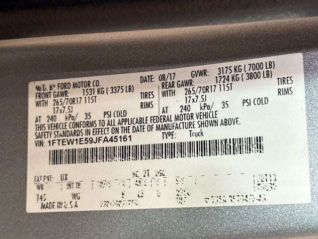2018 Ford F-150 XL