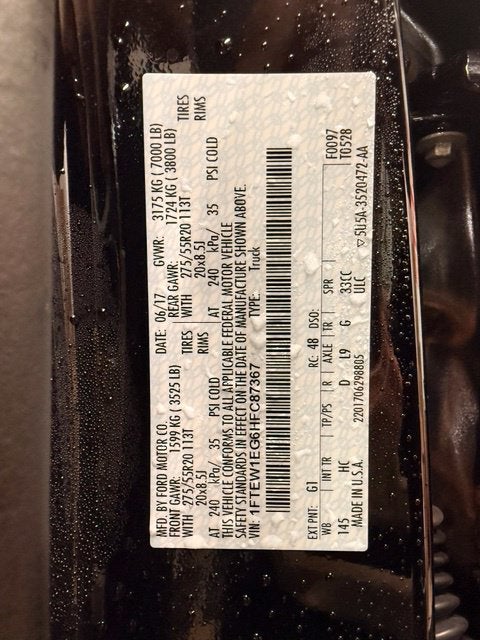 2017 Ford F-150 Lariat w/ BLIND SPOT ALERT