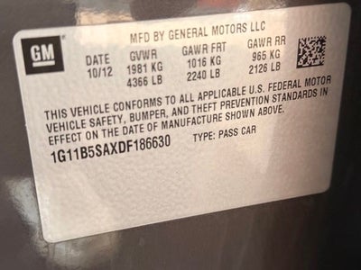 2013 Chevrolet Malibu LS 1LS