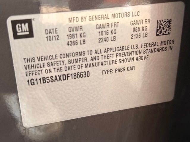 2013 Chevrolet Malibu LS 1LS