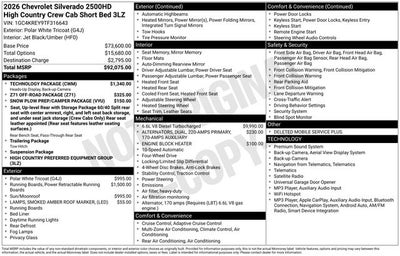 2026 Chevrolet Silverado 2500HD High Country