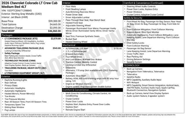 2026 Chevrolet Colorado LT