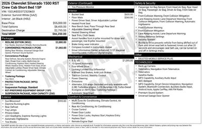 2026 Chevrolet Silverado 1500 RST