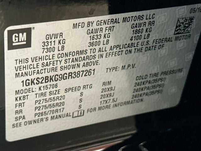 2016 GMC Yukon SLT
