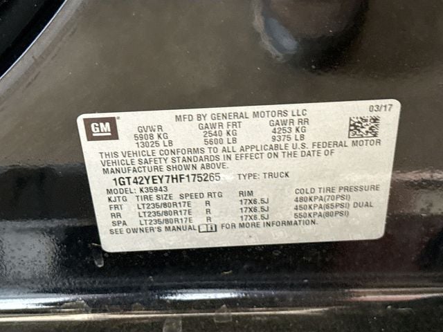 2017 GMC Sierra 3500HD Denali DUALLY DIESEL