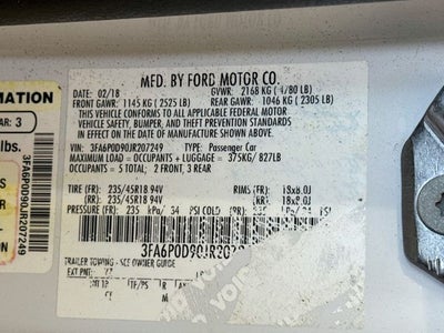 2018 Ford Fusion Titanium