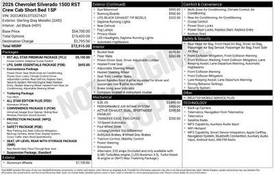2026 Chevrolet Silverado 1500 RST