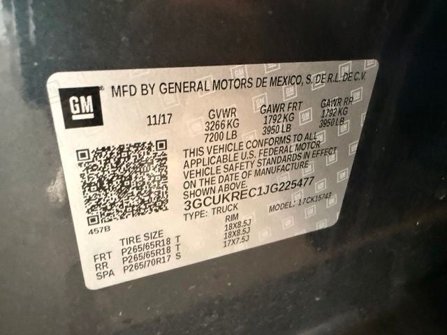 2018 Chevrolet Silverado 1500 LT LT2