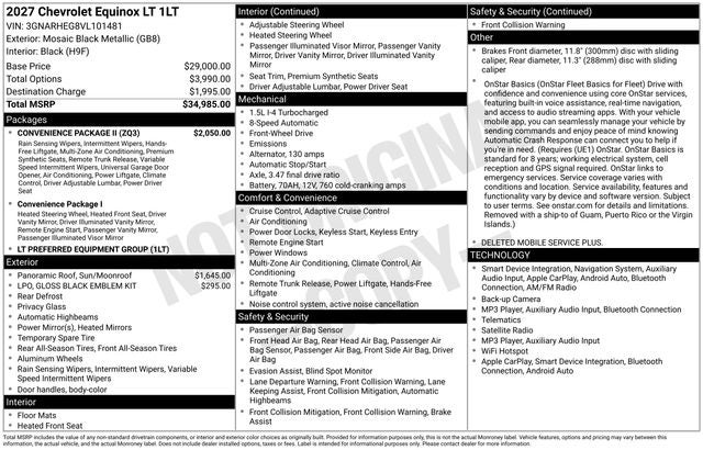 2027 Chevrolet Equinox LT