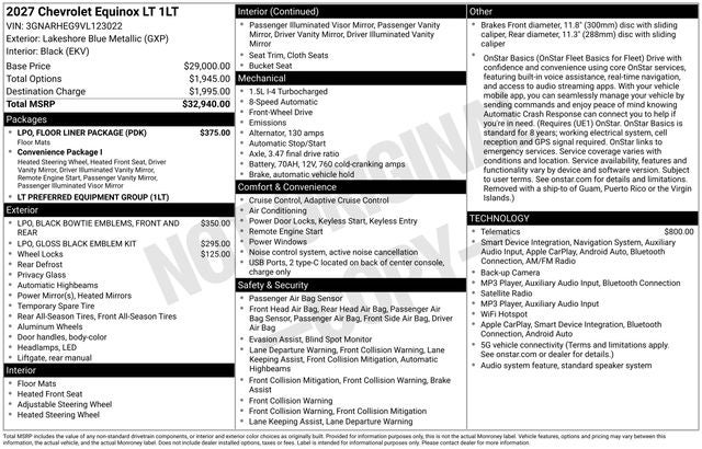 2027 Chevrolet Equinox LT