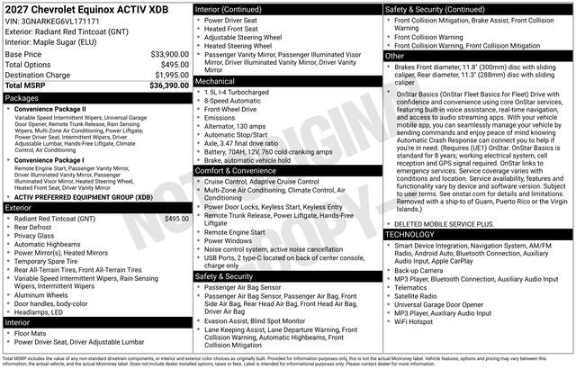 2027 Chevrolet Equinox ACTIV