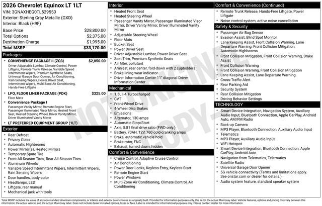 2026 Chevrolet Equinox LT