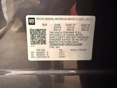 2022 Chevrolet Equinox LT AWD w/ Pwr Liftgate