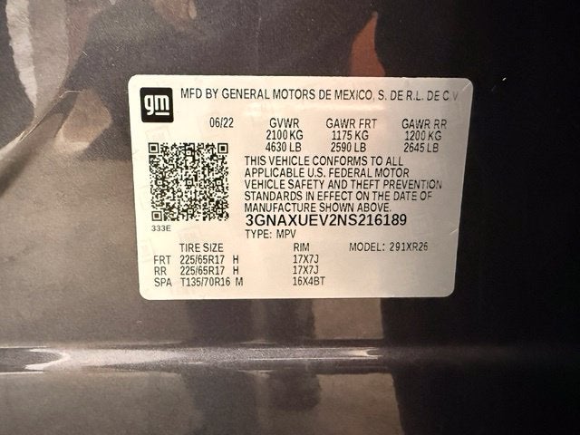2022 Chevrolet Equinox LT AWD w/ Pwr Liftgate