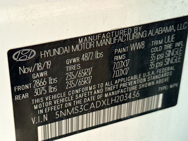 2020 Hyundai Santa Fe SEL