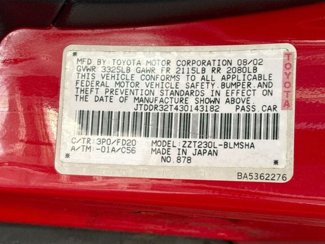 2003 Toyota Celica GT