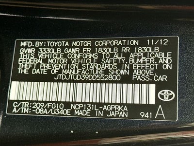 2013 Toyota Yaris LE