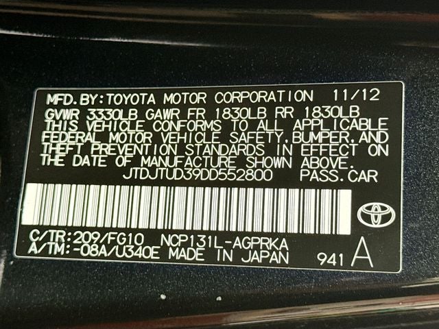 2013 Toyota Yaris LE