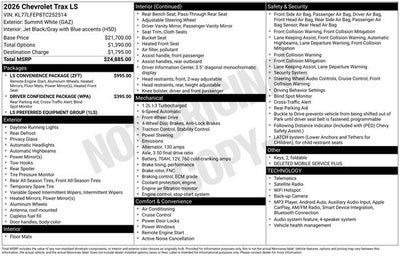 2026 Chevrolet Trax LS