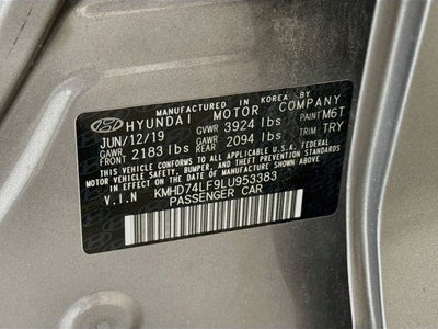 2020 Hyundai Elantra SE