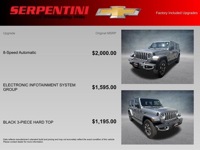 2018 Jeep Wrangler Unlimited Sahara 4WD