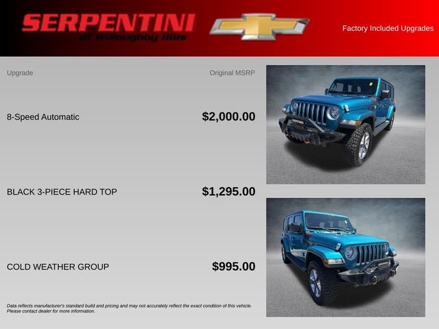 2020 Jeep Wrangler Unlimited Sahara 4WD