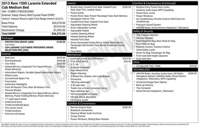 2013 RAM 1500 Laramie 4WD W/5.7L V8