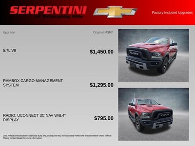 2017 RAM 1500 Rebel 4WD 1 OWNER & CLEAN CARFAX