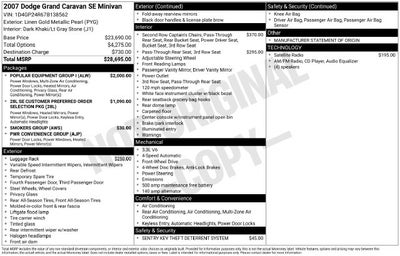 2007 Dodge Grand Caravan SE