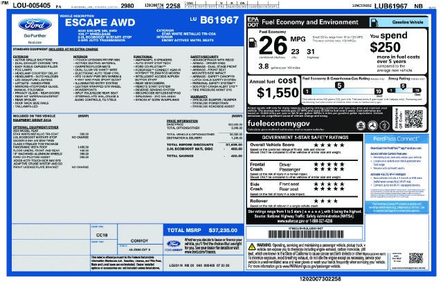 2020 Ford Escape SEL AWD