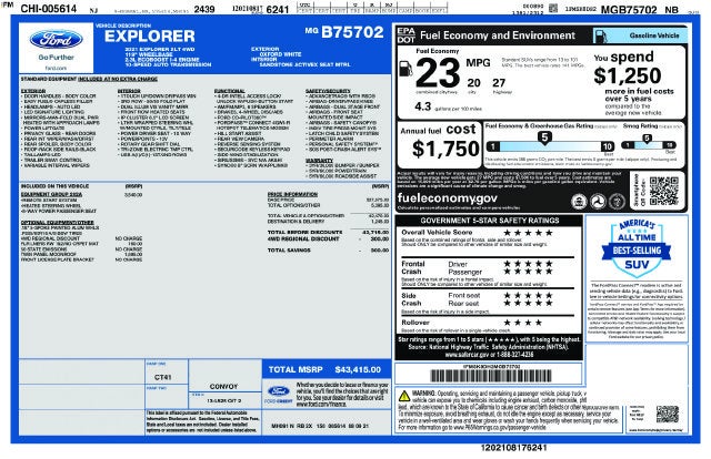 2021 Ford Explorer XLT 4WD