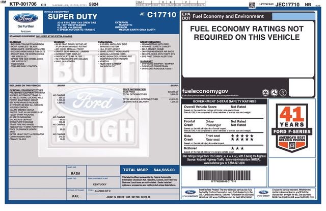 2018 Ford F-250SD XL 4WD