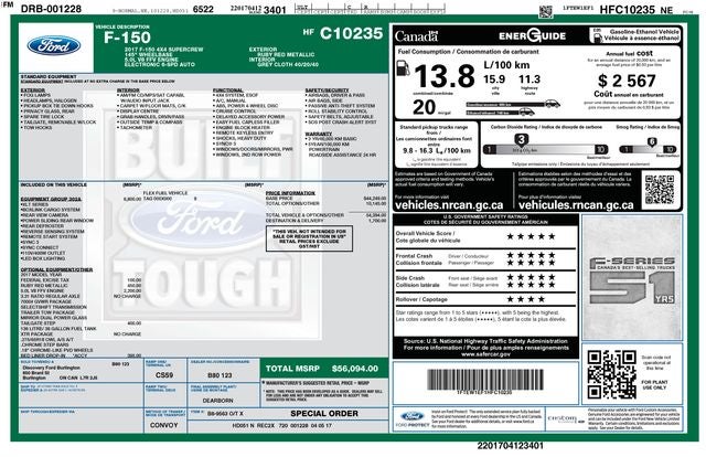 2017 Ford F-150 XLT 4WD W/ HEATED SEATS