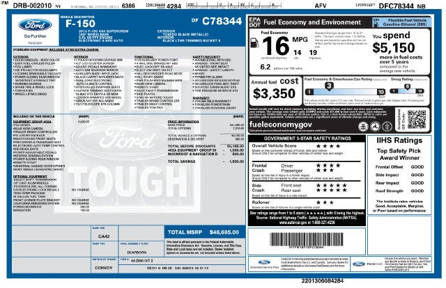 2013 Ford F-150 FX4 4WD