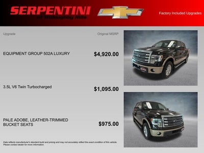 2014 Ford F-150 Lariat 4WD W/ SUNROOF