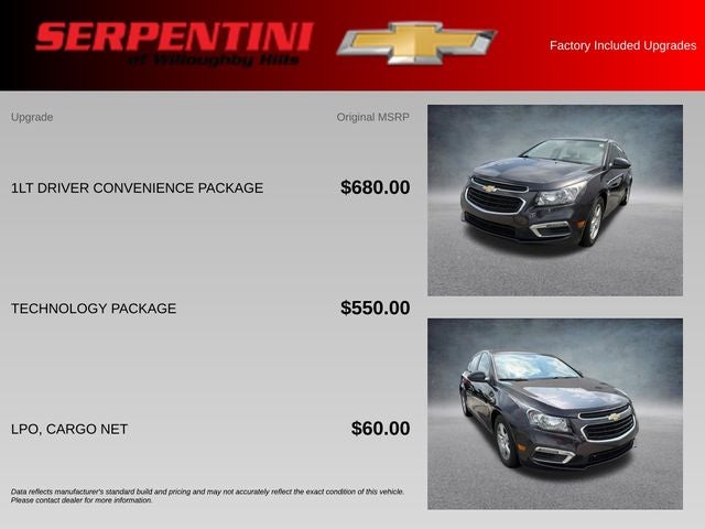 2016 Chevrolet Cruze Limited 1LT