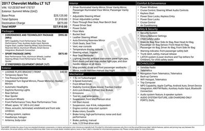 2017 Chevrolet Malibu LT 1LT