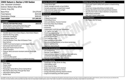 2002 Saturn L100 Base