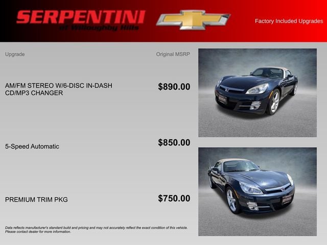 2007 Saturn Sky Base