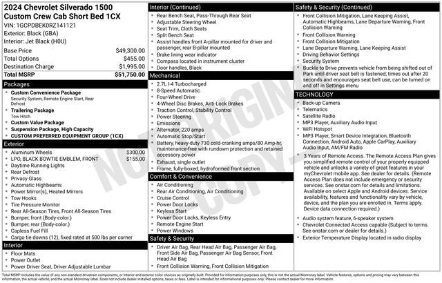 2024 Chevrolet Silverado 1500 Custom 4WD