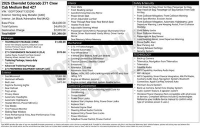 2026 Chevrolet Colorado Z71