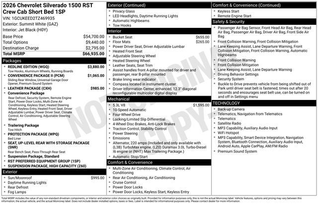2026 Chevrolet Silverado 1500 RST