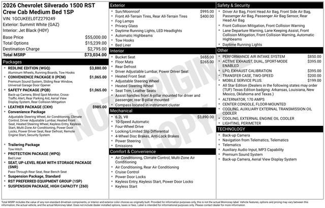 2026 Chevrolet Silverado 1500 RST