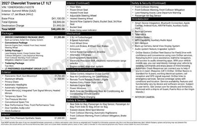 2027 Chevrolet Traverse LT 1LT