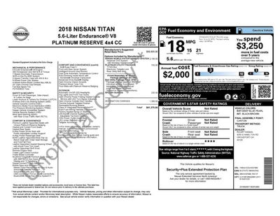 2018 Nissan Titan Platinum Reserve 4WD