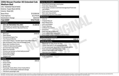2006 Nissan Frontier XE