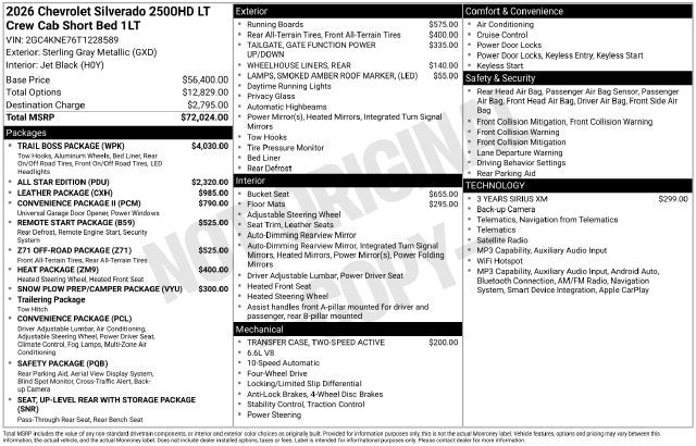 2026 Chevrolet Silverado 2500HD LT